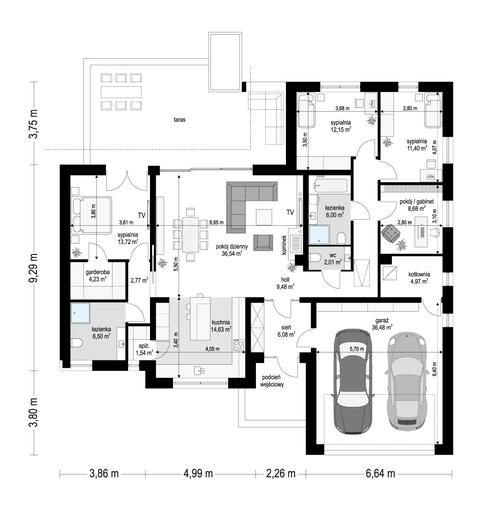 Willa Parterowa 2 wariant D