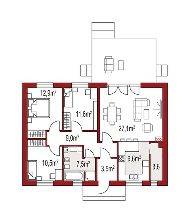 Nina 2A strop monolityczny