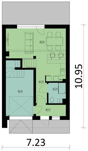 Projekt domu Ka41 S (segment)