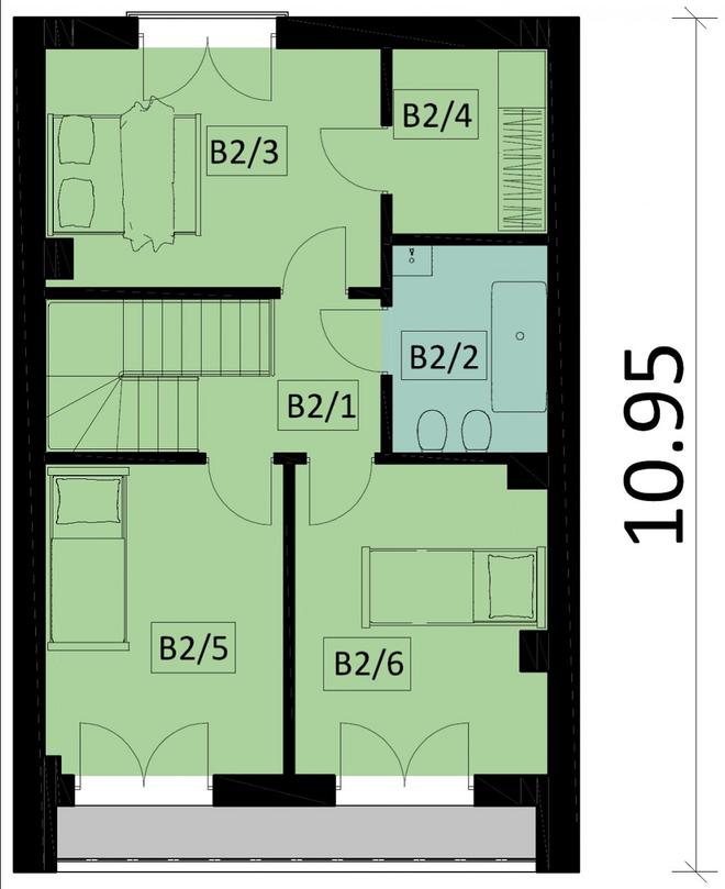Projekt domu Ka41 S (segment)