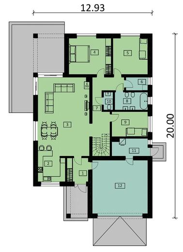 Projekt domu Ka23 war.4 M