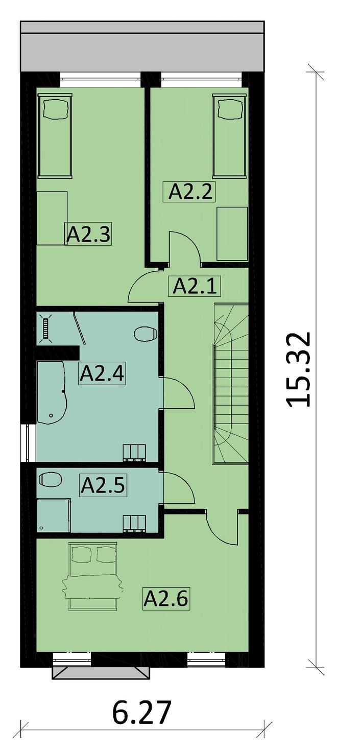 Projekt domu Ka13 S (segment)