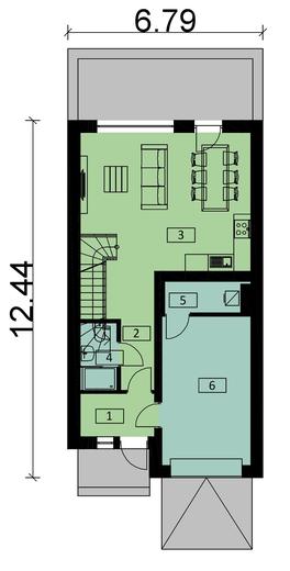 Projekt domu Ka120 S (segment)