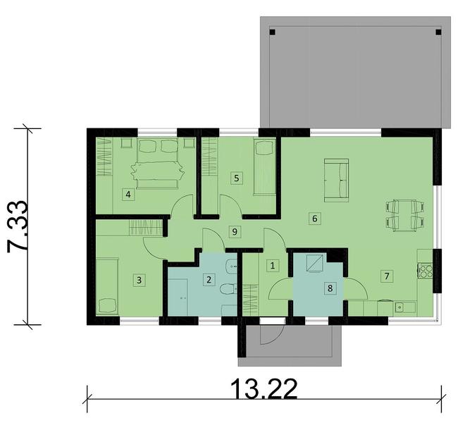 Projekt domu Ka142 Sz
