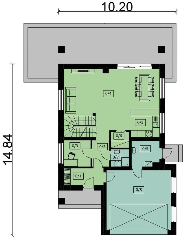 Projekt domu Ka107 T