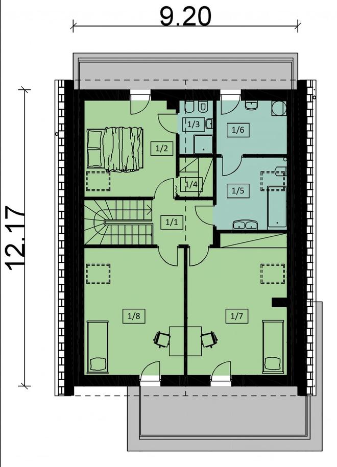 Projekt domu Ka107 T