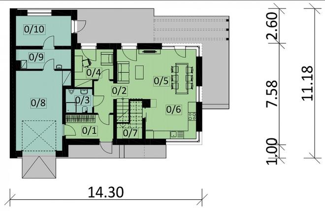 Projekt domu Ka103 T