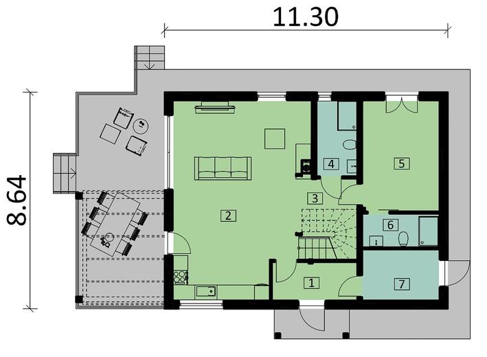 Projekt domu Ka98 Sz