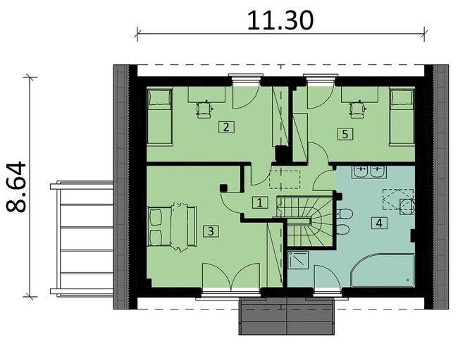 Projekt domu Ka98 Sz