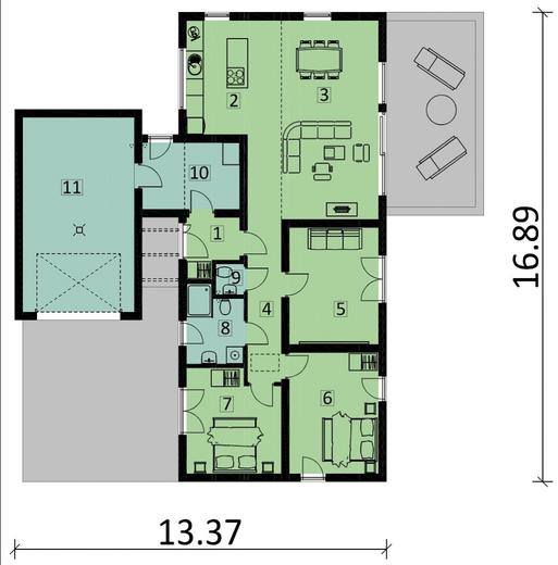 Projekt domu Ka94 Sz