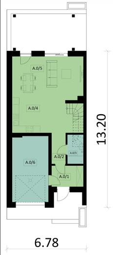 Projekt domu Ka85 S (segment)
