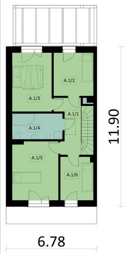 Projekt domu Ka85 S (segment)