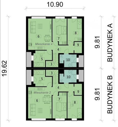Projekt domu Ka132 (czterolokalowy)
