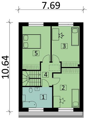 Projekt domu Ka67 S (segment)