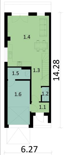 Projekt domu Ka62 S (segment)