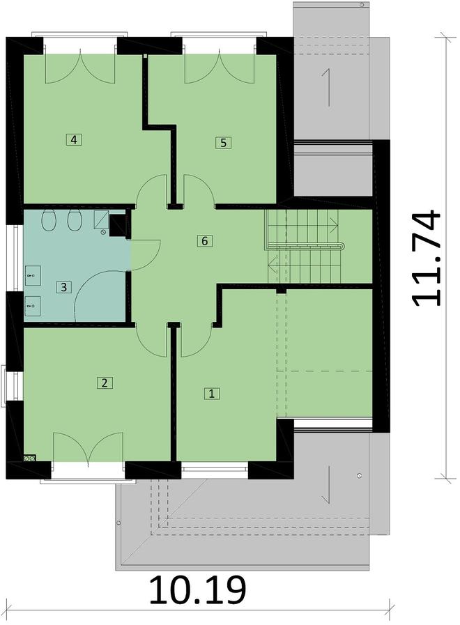 Projekt domu Ka60 S (segment)