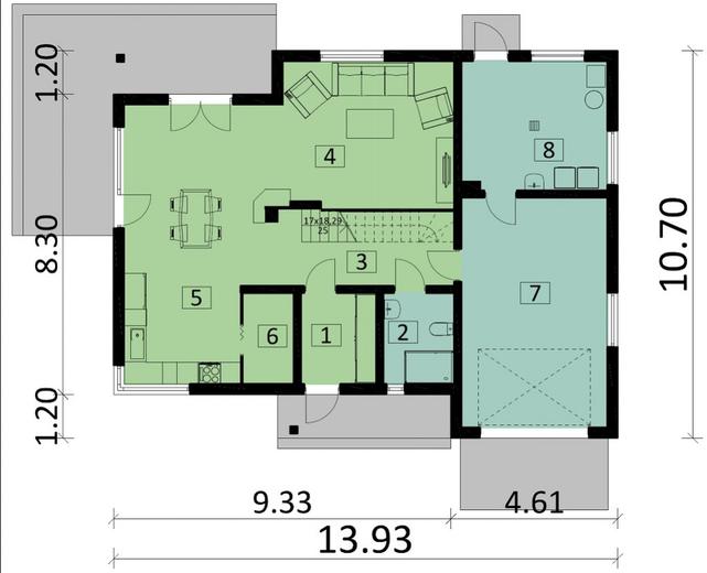 Projekt domu Ka42 Sz