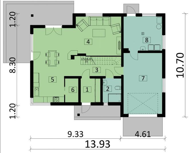 Projekt domu Ka42 Sz