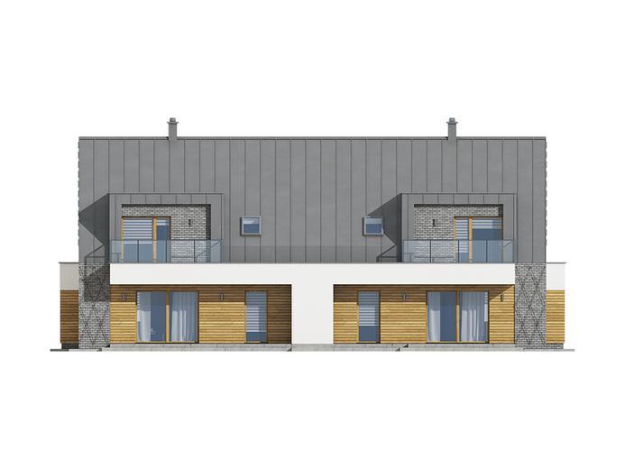 Projekt domu TK90D2 (dwulokalowy)