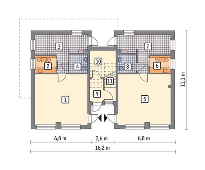 Budynek usługowy z częścią mieszkalną U15b
