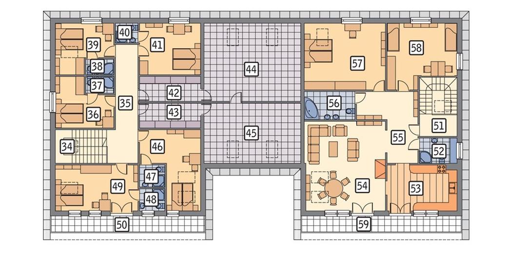 Budynek usługowy z częścią mieszkalną i pokojami gościnnymi UC39