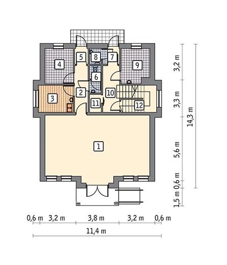 Budynek usługowy z częścią mieszkalną UC42a