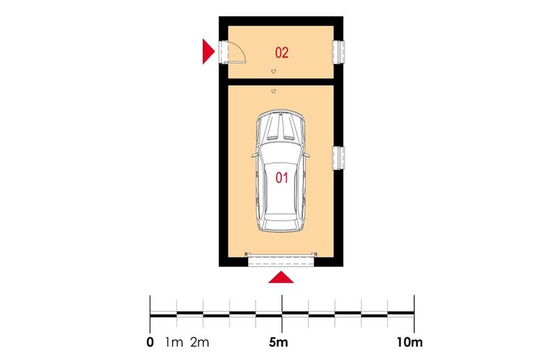 Garaż z częścią gospodarczą (Vehiculum II G1)