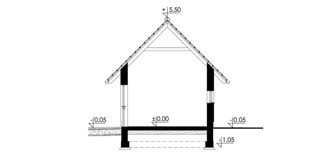 Garaż z częścią gospodarczą (Vehiculum II G1)