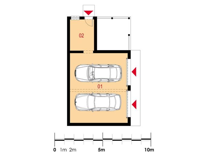 Garaż z częścią gospodarczą (Vehiculum III G2)