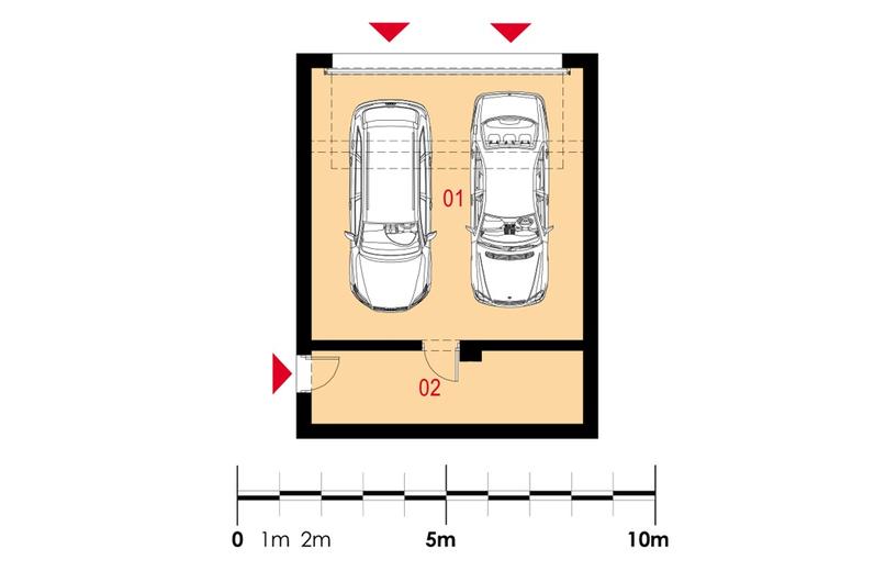 Garaż z częścią gospodarczą (Vehiculum IV G2)