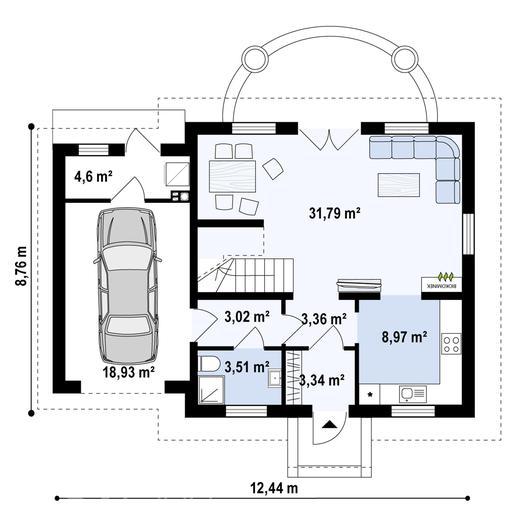 Projekt domu Z581