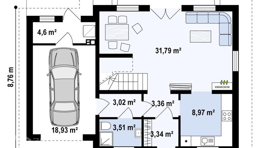 Projekt domu Z581