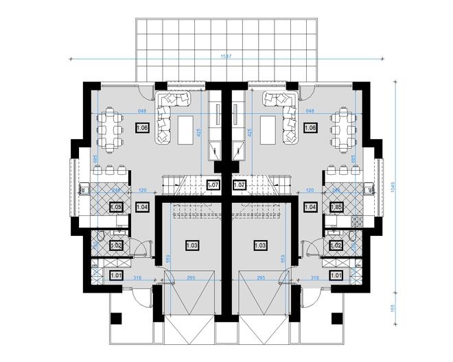 Projekt domu AI02 (bliźniak)