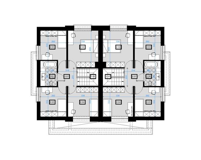 Projekt domu AI02 (bliźniak)