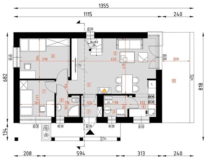 Projekt domu D178B Piotr B