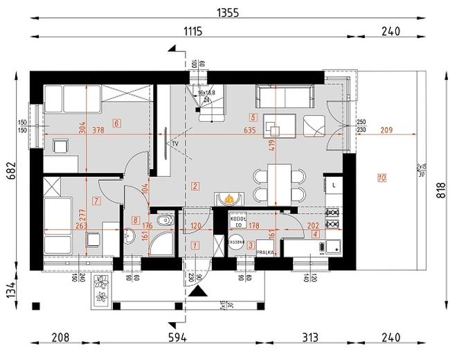 Projekt domu D178B Piotr B