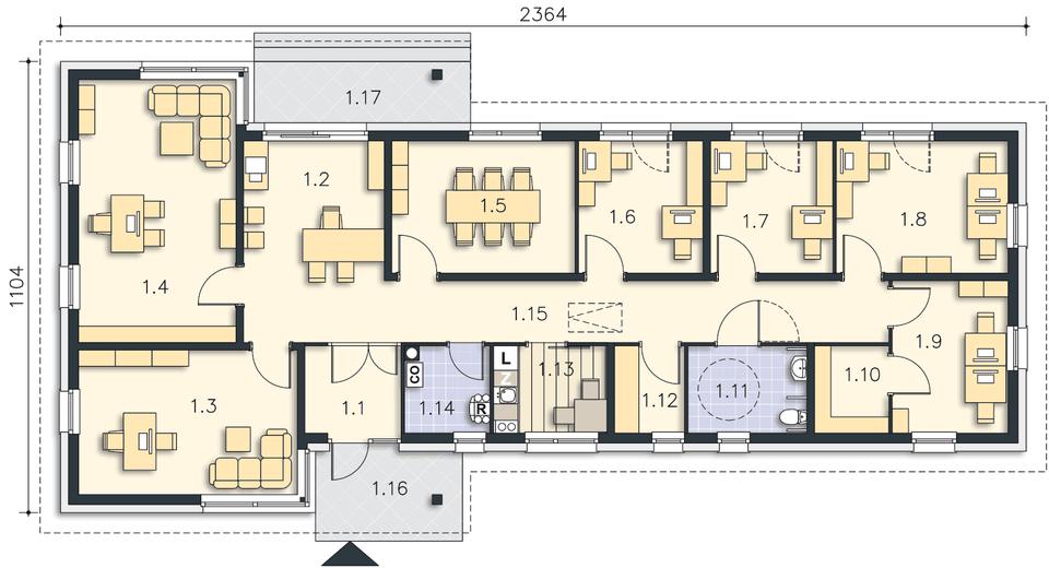 Budynek usługowy Office 1