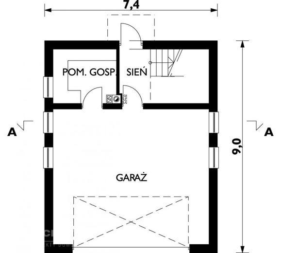 Garaż M8 (z częścią mieszkalną)