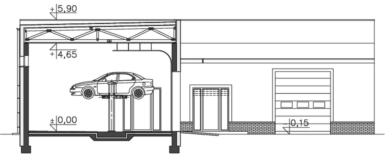 Budynek usługowy Monaco