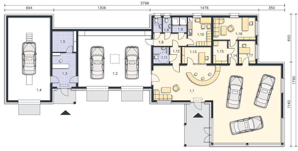 Budynek usługowy Dakar