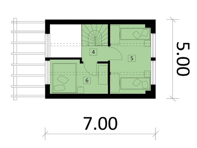 Projekt domu Ka151 (letniskowy)