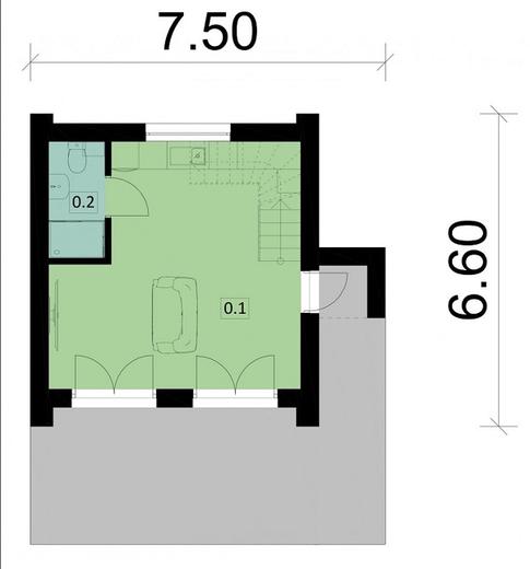Projekt domu Ka152 war.1