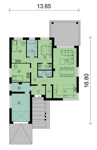 Projekt domu Ka206 T