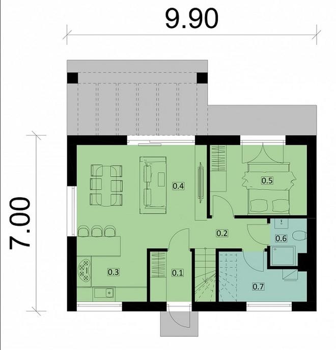 Projekt domu Ka253 T