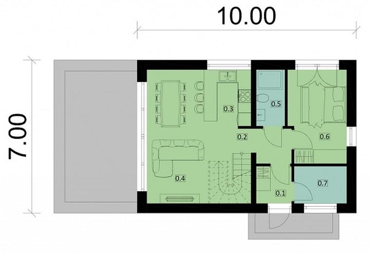 Projekt domu Ka254 T