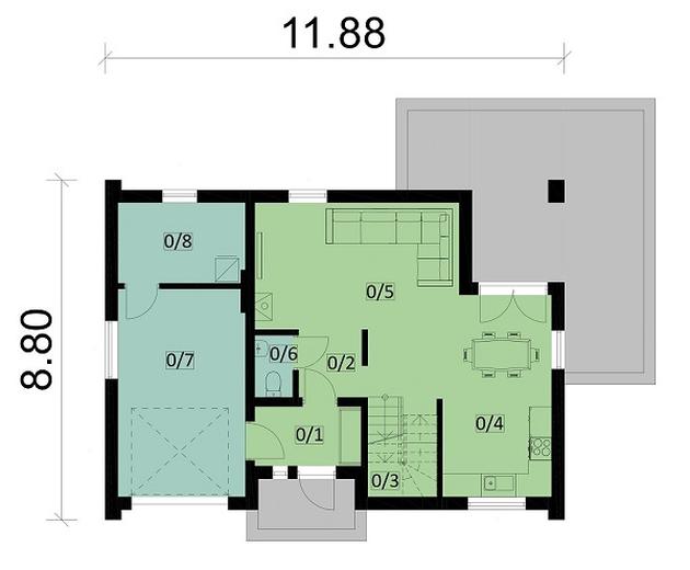 Projekt domu Ka25 Sz