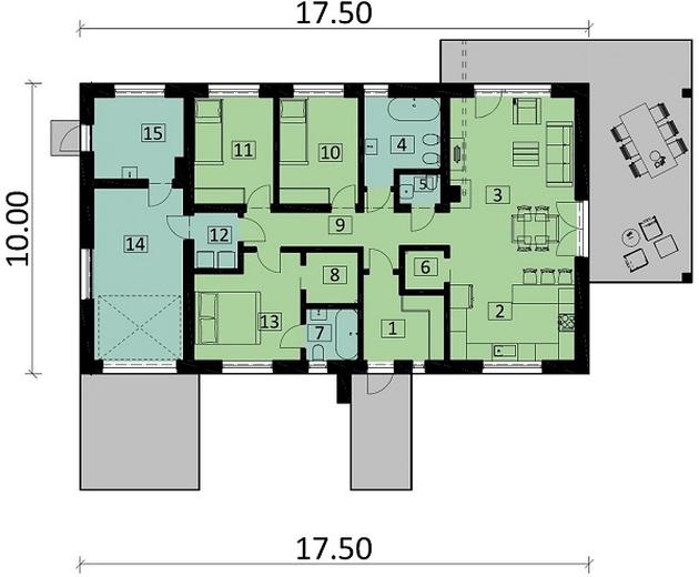 Projekt domu Ka44 Sz