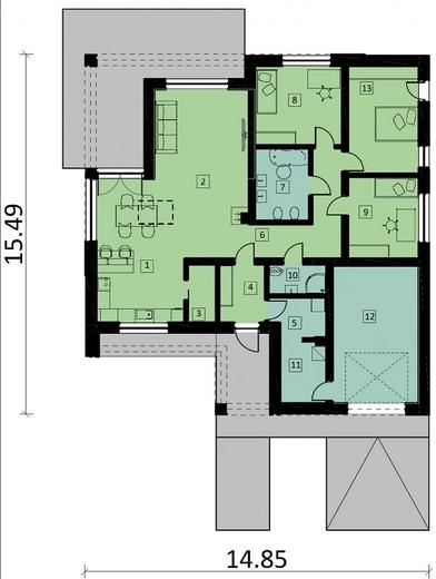 Projekt domu Ka46 Sz