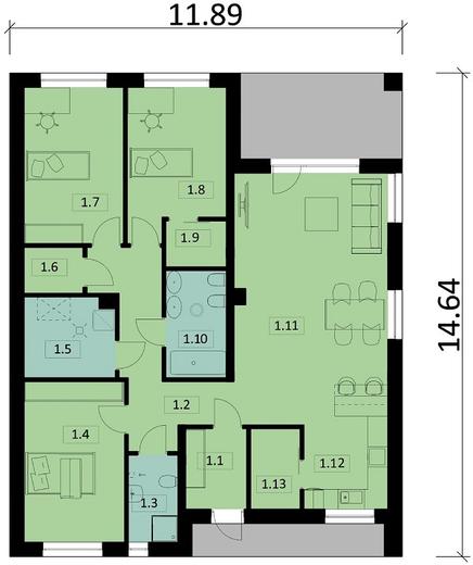 Projekt domu Ka47 Sz