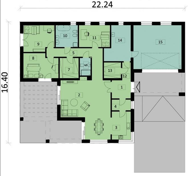 Projekt domu Ka49 Sz